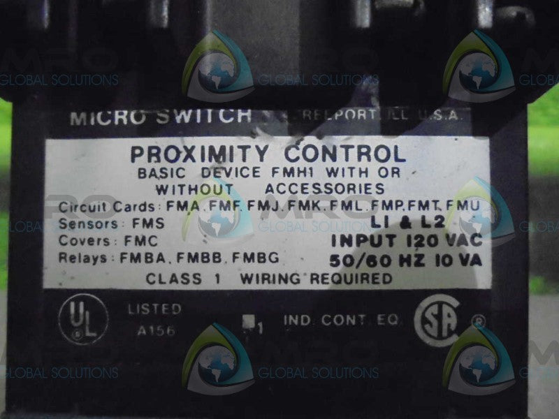 MICRO SWITCH FMA111-AV AMPLIFIER CONTROLLER  UNMP