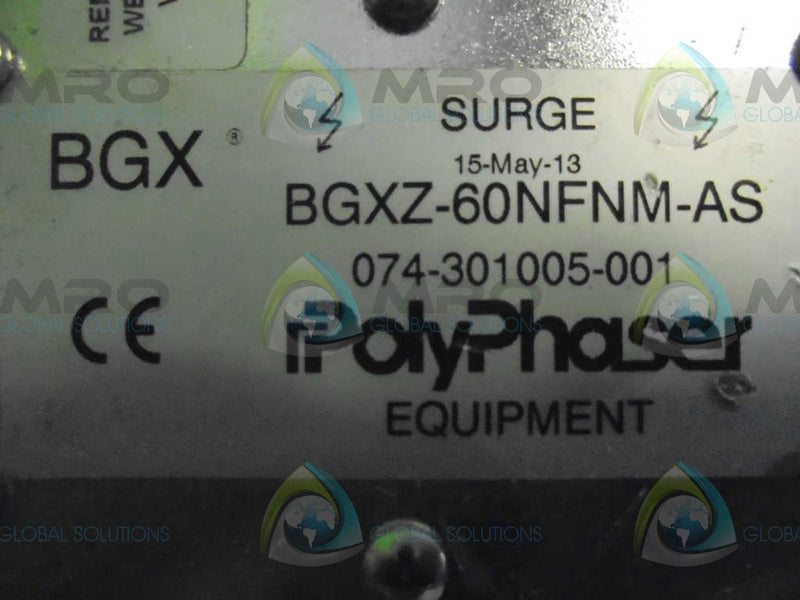 POLY PHASER BGXZ-60NFNM-AS SURGE RF PROTECTOR  NSNP