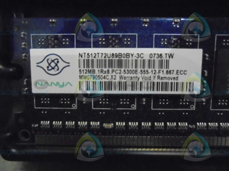 NANYA NT512T72U89B0BY-3C 2GB (2X1GB) MEMORY MODULE  NSMP