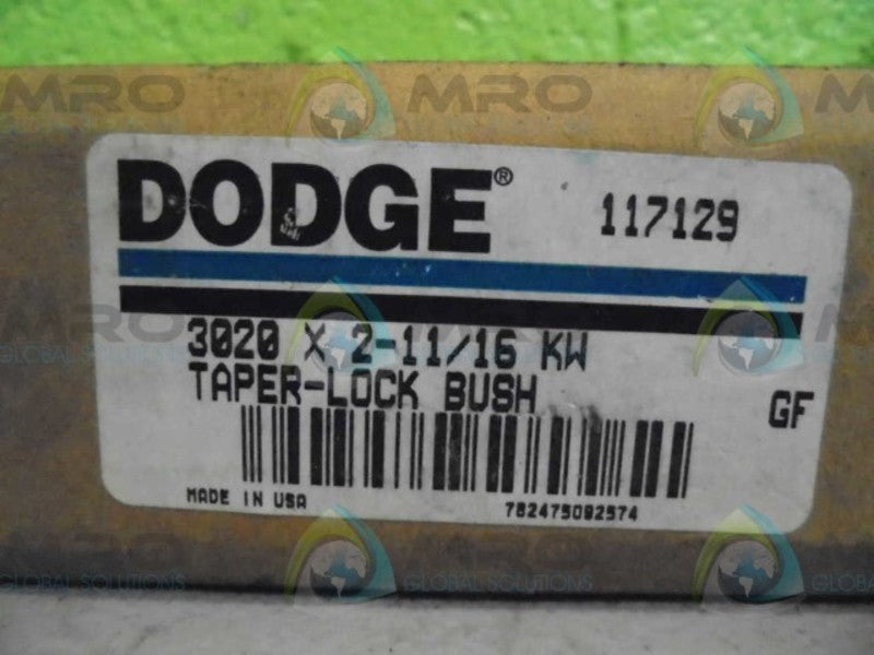 DODGE 117129 3020 TAPER LOCK BUSHING 2-11/16" * FACTORY SEALED *