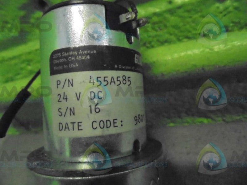 GLOBE MOTORS 455A585 24 VOLT DC GEAR MOTOR  UNMP