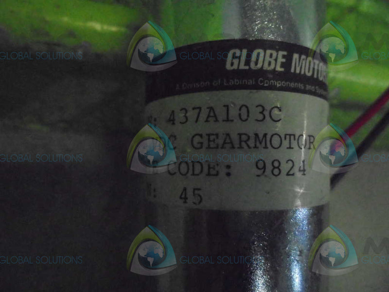 GLOBE MOTORS 437A103C GEAR MOTOR  UNMP