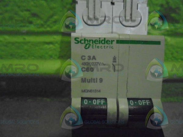 SCHNEIDER MGN61314 CIRCUIT BREAKER 3A  UNMP