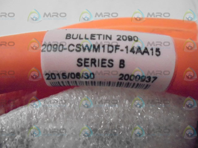 ALLEN BRADLEY 2090-CSWM1DF-14AA15 SER.B 15M SMARTLINK CABLE * NEW IN BAG *