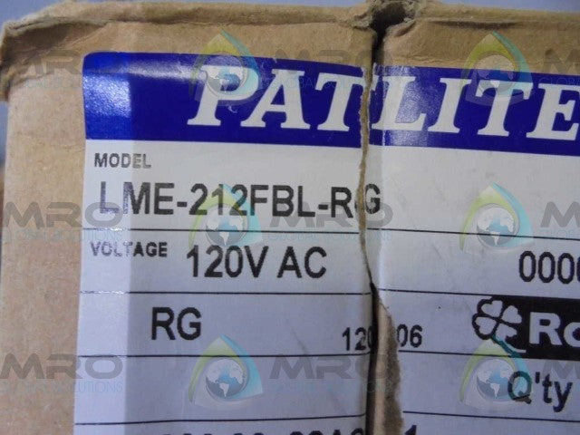 PATLITE LME-212BL-RG  *NEW IN BOX*