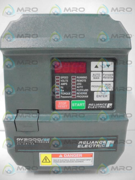 RELIANCE ELECTRIC 3V2160 AC DRIVE 3HP GV3000/SE (AS PICTURED)  UNMP