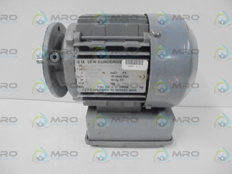 SEW-EURODRIVE S37DT7104 ELECTRIC GEAR MOTOR   UNMP  MOTOR ONLY