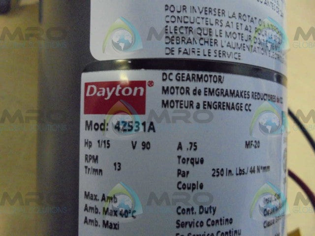 DAYTON 4Z531A  *NEW IN BOX*