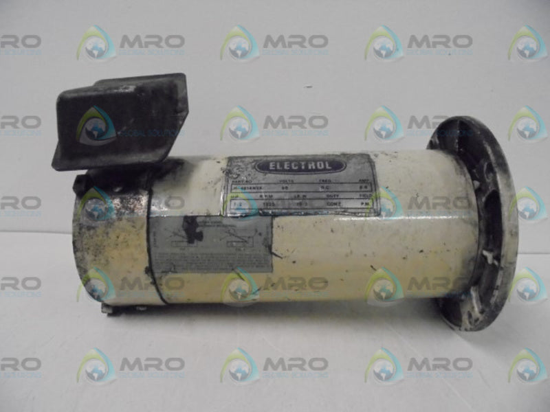 ELECTROL CO. M-4614NVX MOTOR 1/2 HP 1725 RPM 90V 5.6 AMP  UNMP