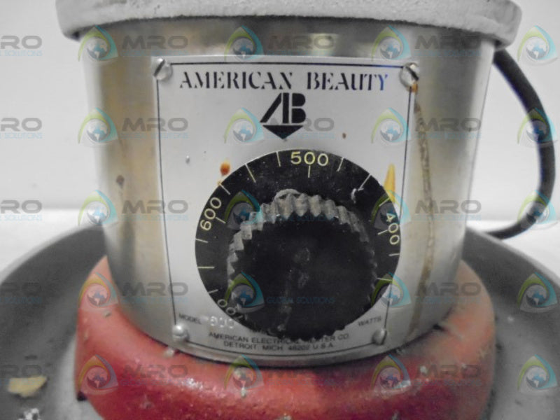 AMERICAN BEAUTY MODEL 600 ELECTRIC HEATER  UNMP