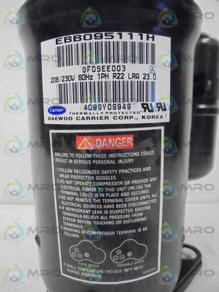 FACTORY AUTORIZED COMPRESSOR P033-0921 COMPRESSOR-K  NSMP