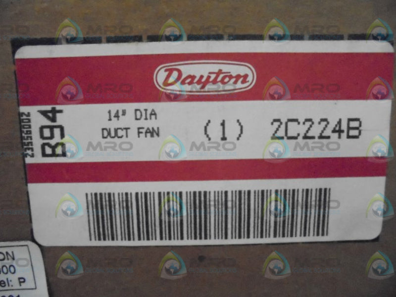 DAYTON 2C224B VENTALATING ELECTRICAL FAN * FACTORY SEALED *