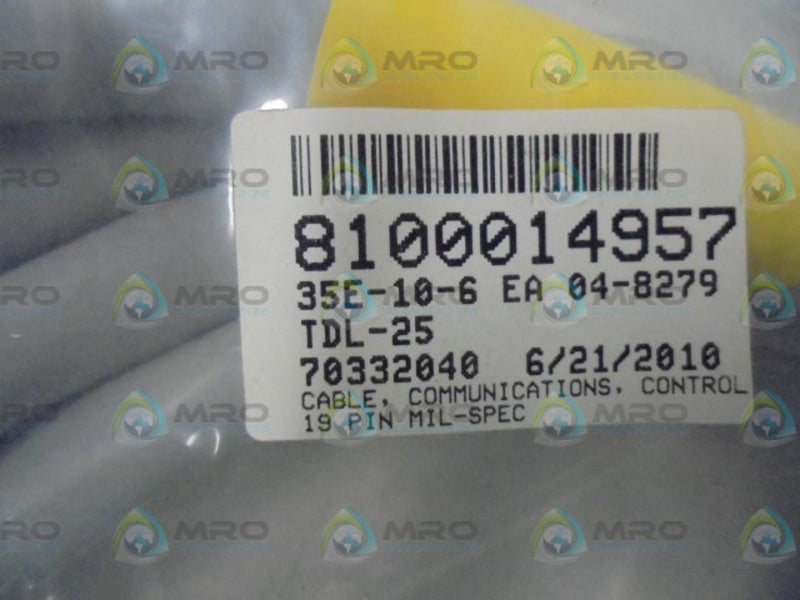 EMERSON TDL-25 810059  COMMUNICATIONS CONTROL CABLE * FACTORY SEALED *