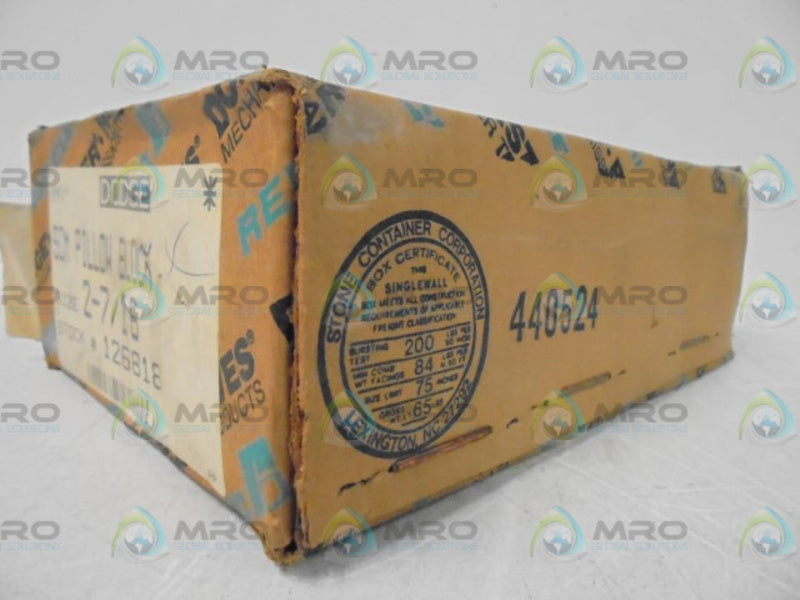 DODGE 126818 PILLOW BLOCK 2-7/16" * FACTORY SEALED *
