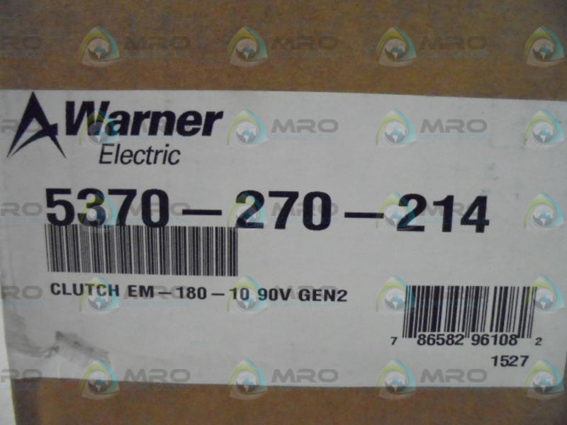 WARNER 5370-270-214 ELECTRIC CLUTCH * FACTORY SEALED *