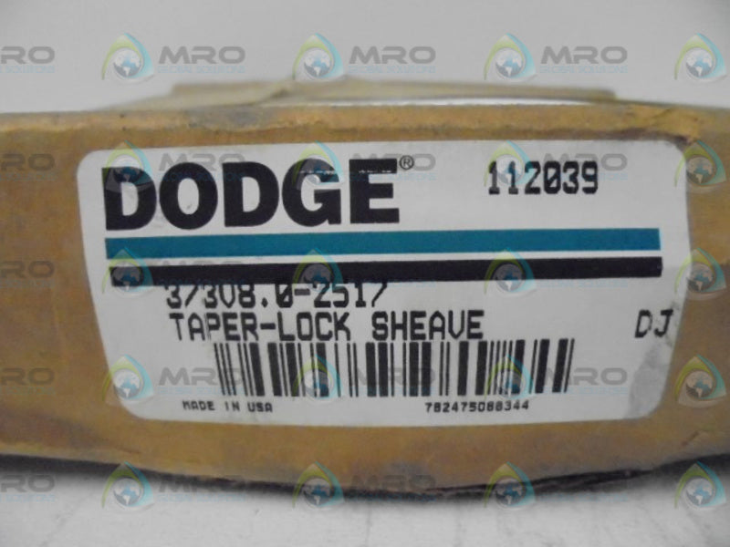 DODGE 112039 3/3V8.0-2517 TAPER LOCK SHEAVE * FACTORY SEALED *