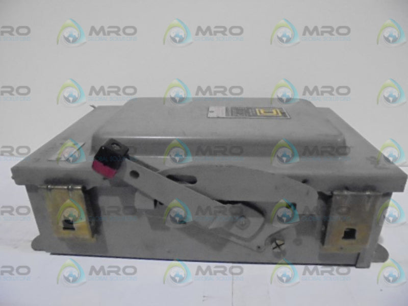 SQUARE D H461-2AWK SER. D4 SAFTY SWITCH  UNMP