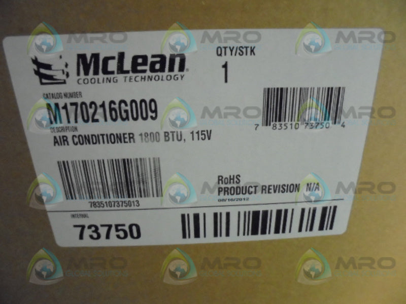 MCLEAN M170216G009 AIR CONDITIONER * FACTORY SEALED *