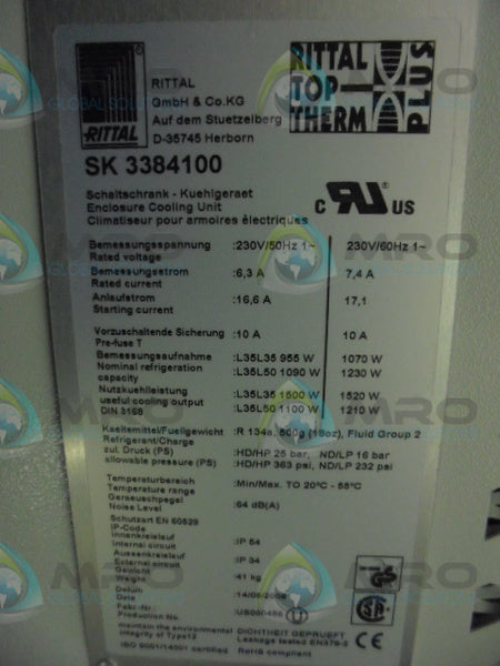 RITTAL SK3384100 COOLING UNIT * NEW IN BOX *