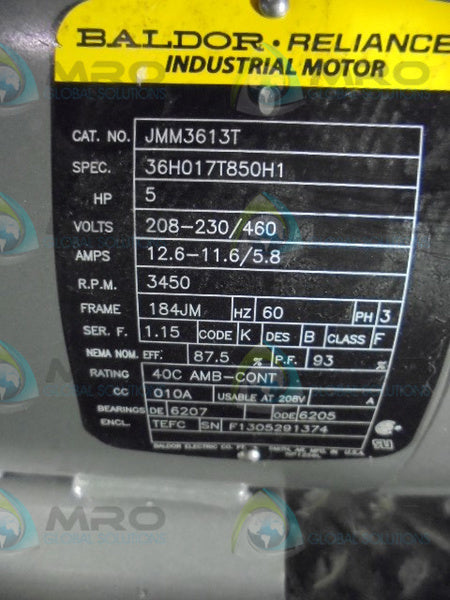 FLOWESERVE PUMP W/ BALDOR JMM3613T 5 HP NSMP