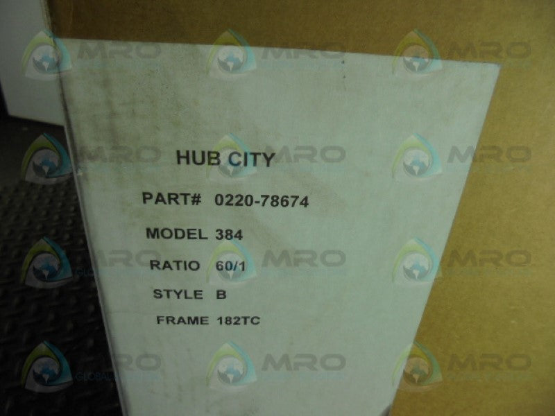 HUB CITY 0220-78674 GEAR REDUCER * FACTORY SEALED *