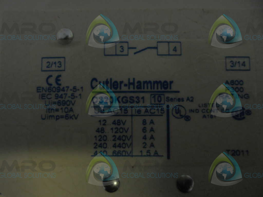 Cutler Hammer CN15KN3A Nema Contactor NSFP **GENUINE** Eaton