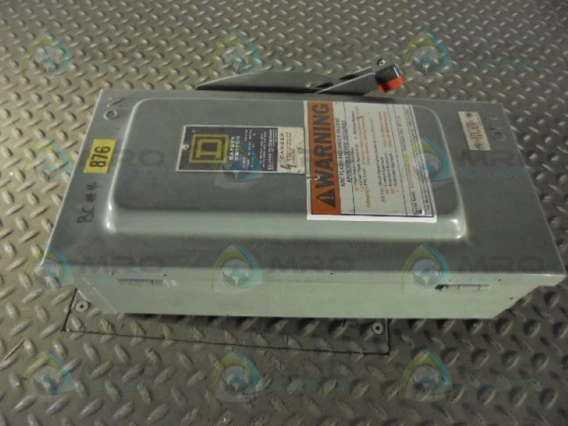 SQUARE D H322NAWK SAFTY SWITCH  UNMP