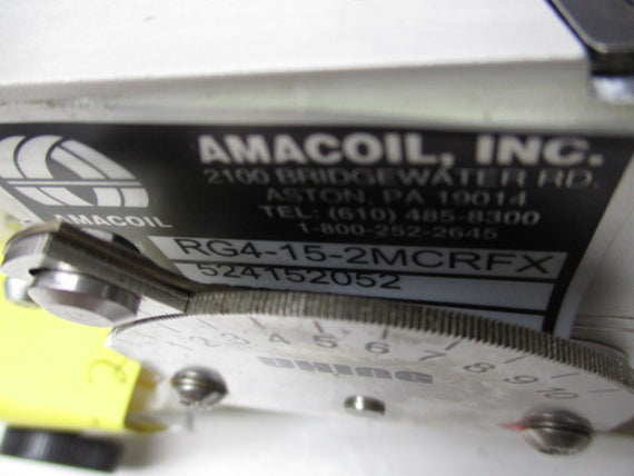 AMACOIL RG4-15-2MCRFX ROLLING RING LINEAR DRIVE * NEW NO BOX *