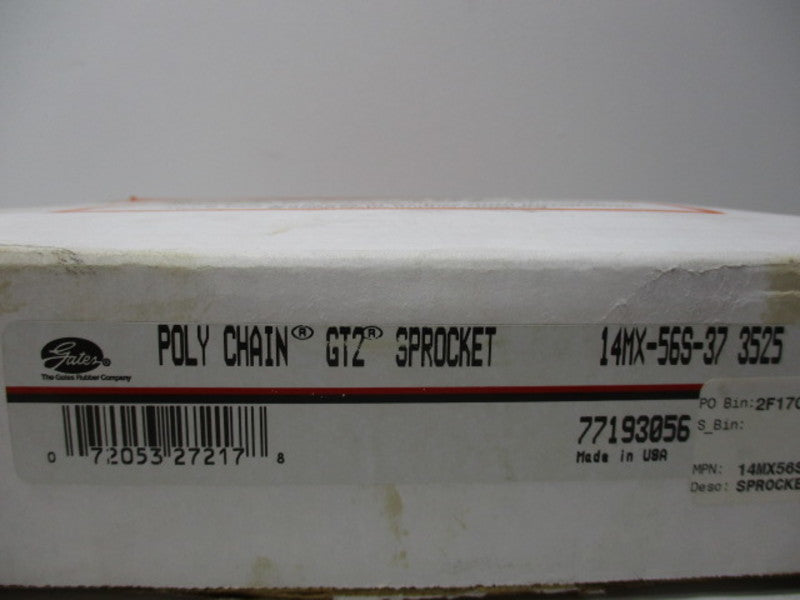 GATES 14MX-56S-37 3525 GT2 SPROCKET * FACTORY SEALED *