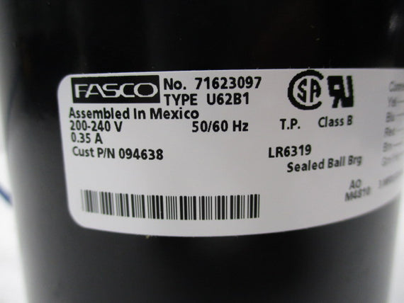 FASCO U62B1 ELECRIC MOTOR 200-240V 0.35A * NEW NO BOX *