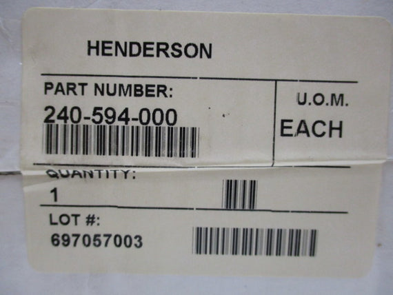 HENDERSON 240-594-000 FILTER * NEW IN BOX *
