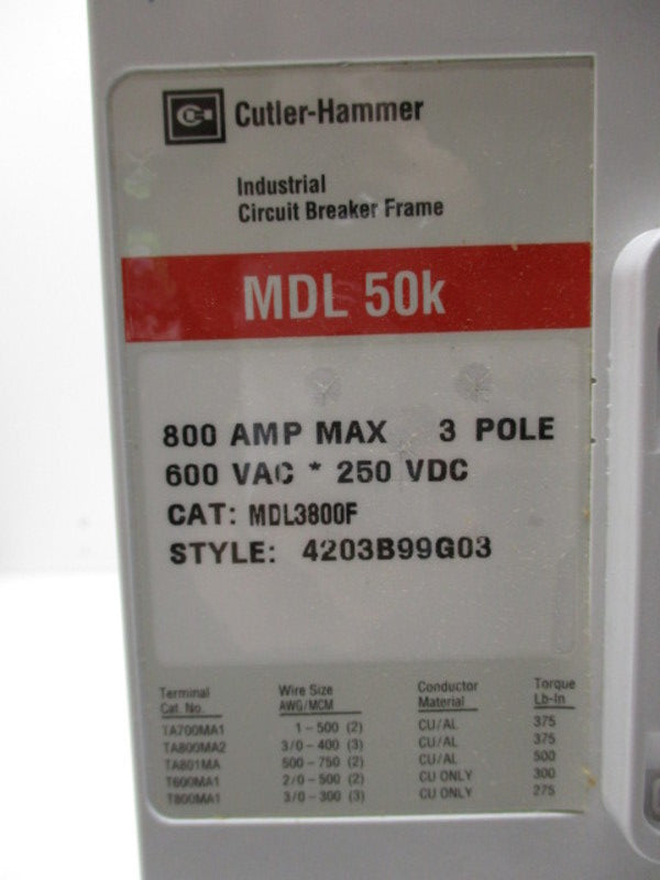 CUTLER HAMMER MDL3600 600V 600A NSNP