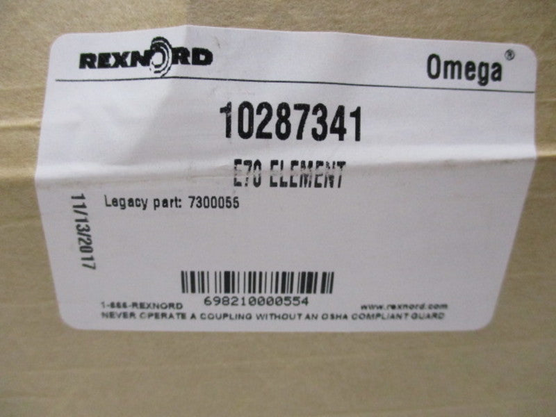 REXNORD E70 10287341 ELEMENT * FACTORY SEALED *