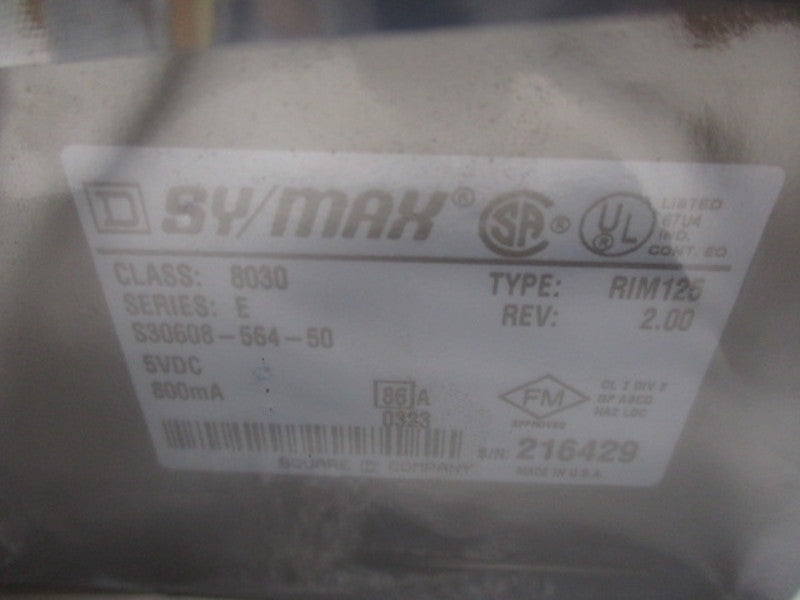 SQUARE D 8030-RIM125 SY/MAX INPUT MODULE SER.E REV.2.00  NSNP
