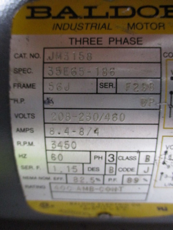 BALDOR JM3158 *USED *