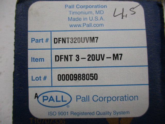 PALL DFNT 3-20UV-M7  NSMP