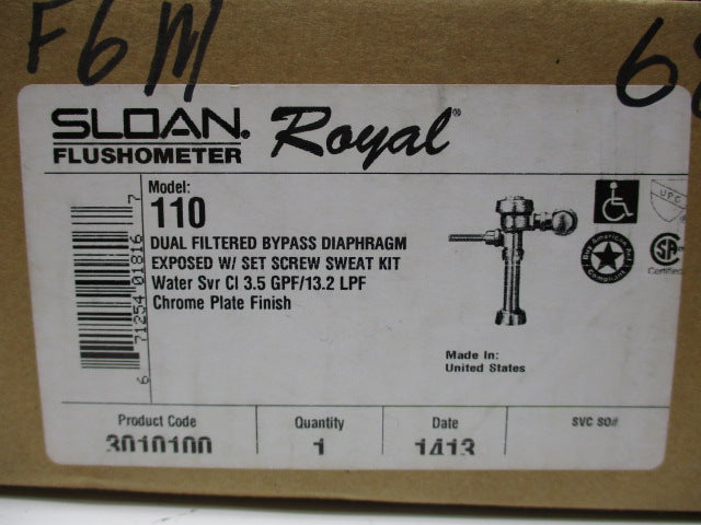 SLOAN MODEL 110 * FACTORY SEALED *