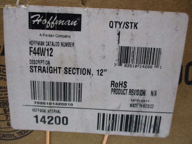 HOFFMAN F44W12 * FACTORY SEALED *
