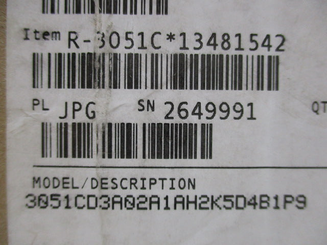 ROSEMOUNT 3051CD3A02A1AH2K5D4B1P9  NSFS