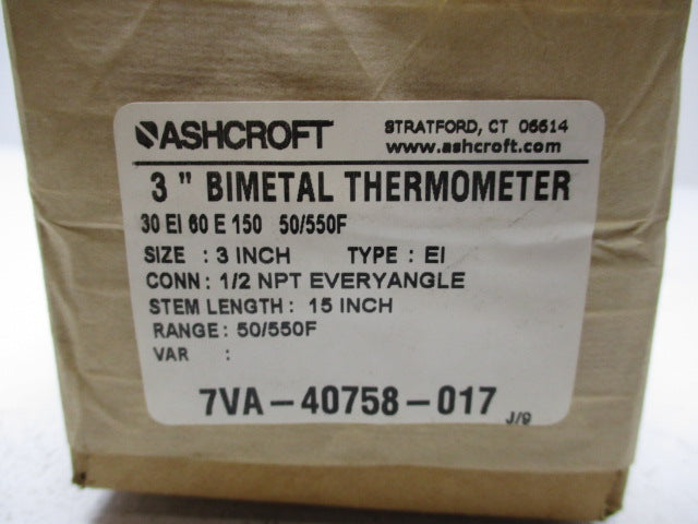 ASHCROFT 7VA-40758-017  NSFS
