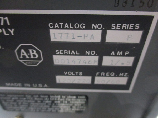 ALLEN BRADLEY 1771-PA SER. B  NSMP