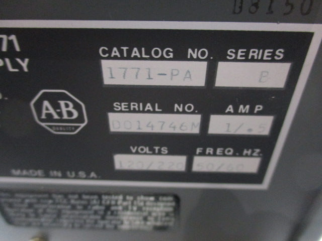 ALLEN BRADLEY 1771-PA SER. B  NSMP