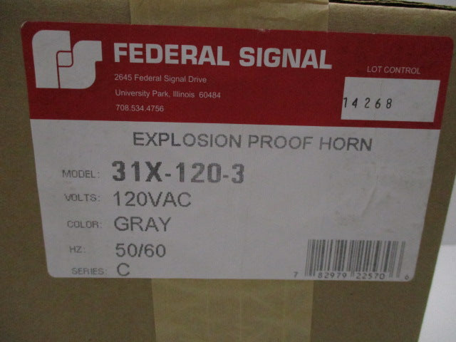 FEDERAL SIGNAL 31X-120-3 * FACTORY SEALED *