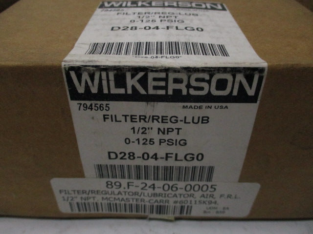 WILKERSON D28-04-FLG0 * FACTORY SEALED *