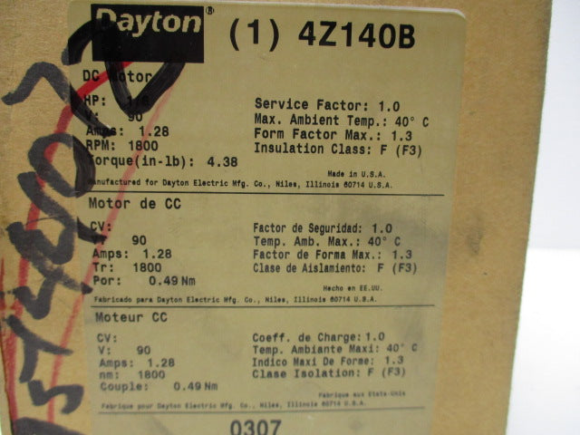 DAYTON 4Z140B & NEW IN BOX *