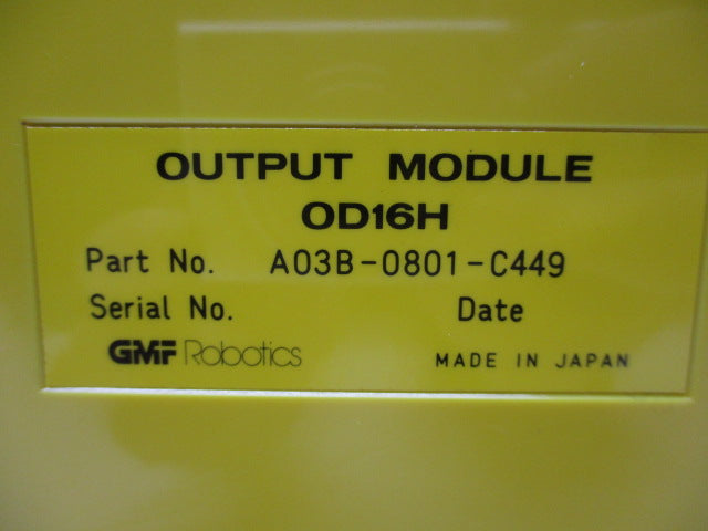 GMF ROBOTICS A03B-0801-C449  UNMP