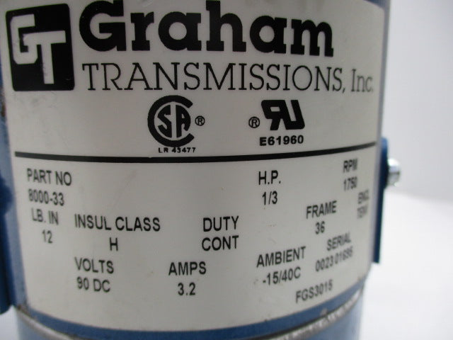 GRAHAM 8000-33 *NEW NO BOX *