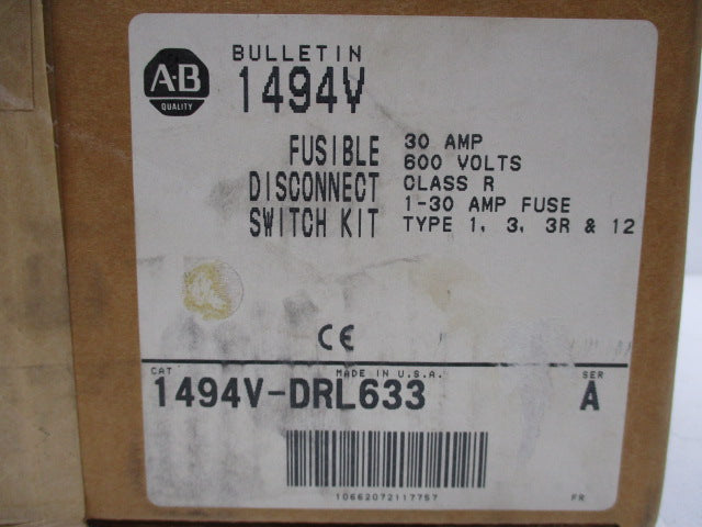 ALLEN BRADLEY 1494V-DRL633 * FACTORY SEALED *