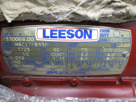 LEESON 110086.00 (M6C17FB11F) * NEW NO BOX *