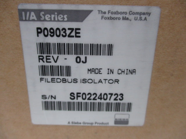 FOXBORO P0903ZE REV-0J  NSFS